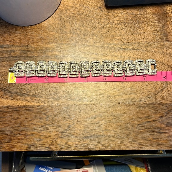 Rare Art Deco rhinestone bracelet - Picture 8 of 8